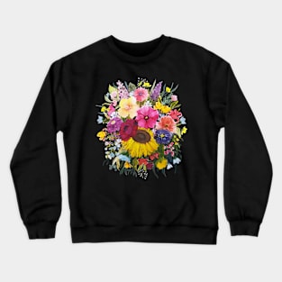 Colorful Flowers Crewneck Sweatshirt